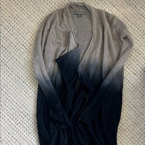 Barefoot Dreams long Ombre Cardigan in navy blue and Gray size S/M